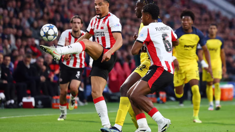 Union Saint-Gilloise Shock PSV Eindhoven with 3-1 Away Victory in Champions League Clash